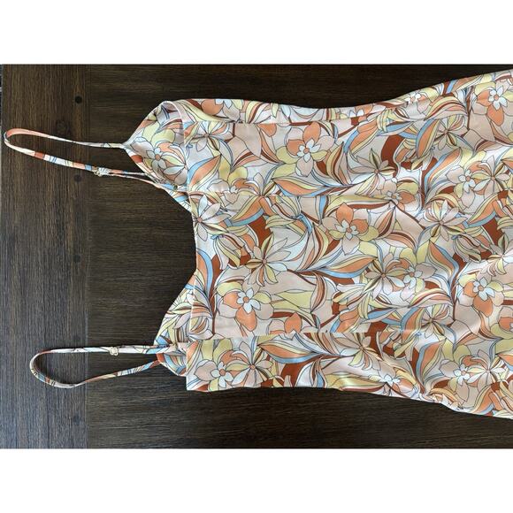 L*Space Satin Midi Slip Dress Womens Small in Soulshine Floral Joanna - Picture 11 of 14